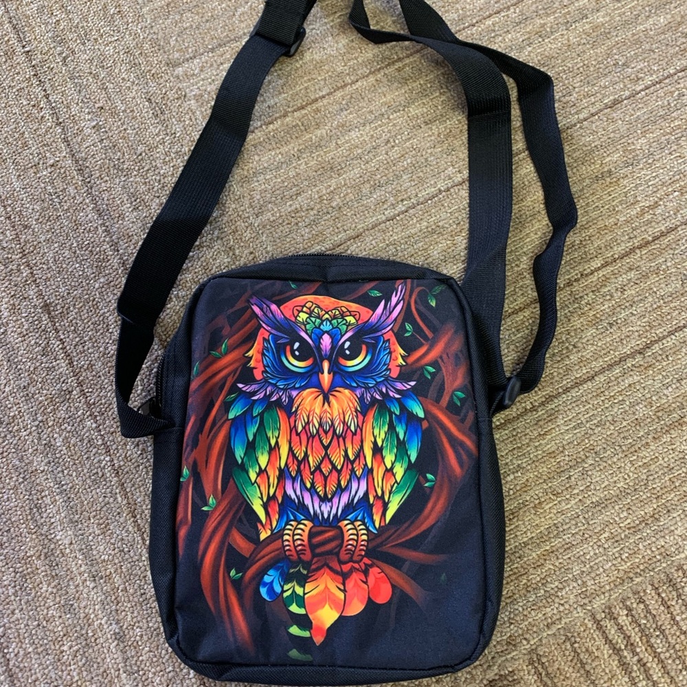 Brand new Crossbody bag colorful owl
